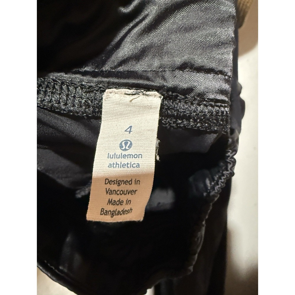 Lululemon Rise And Shine Tuxedo Pants Size 4 Rare And Forever Classic - Picture 5 of 5